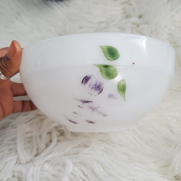 Vintage Fire King Gay Fad Fruit Motif Mixing Bowl - Picture 3 of 7